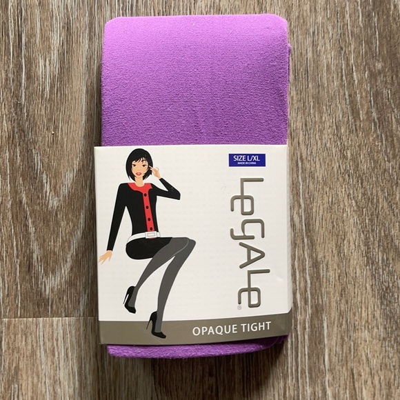 legale Accessories - 🎉Sale🎉 Violet Opaque Tights Size Large/Extra Large